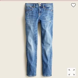 J Crew 8” toothpick jeans